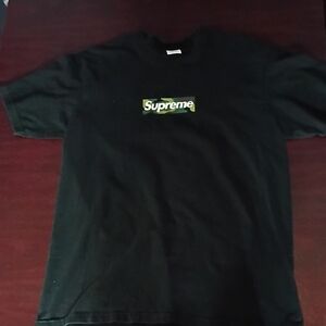 supreme box logo tee black